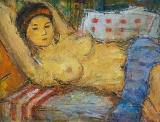 Czóbel Béla (1883-1976) Reclining nude