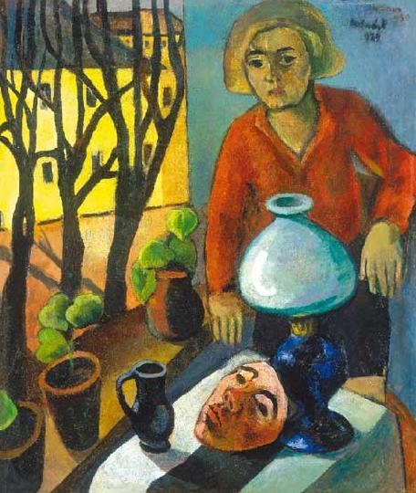 Molnár Róza (1900-1977) Önarckép maszkkal, 1929-30