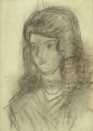 Czóbel Béla (1883-1976) Female portrait