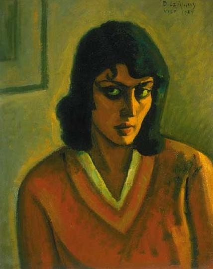 Czigány Dezső (1883-1938) Female portrait, 1929
