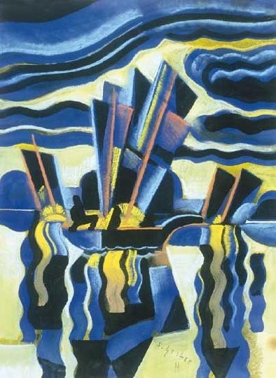 Scheiber Hugó (1873-1950) Sailing boats