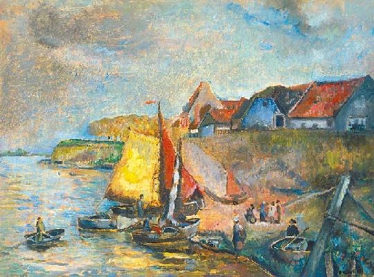 Diener Dénes Rudolf (1889-1956) The shore in Brittany