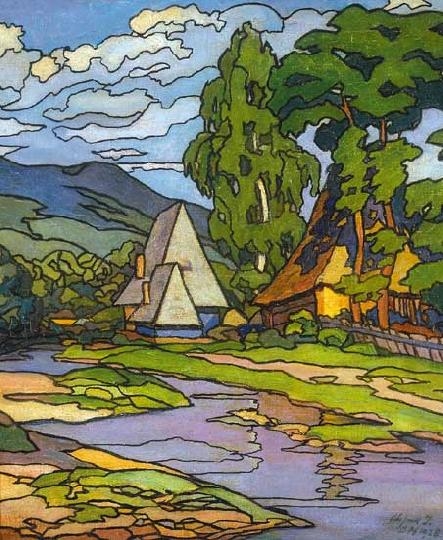 Olejnik Janka (1887-1954) House on the riverside, 1928