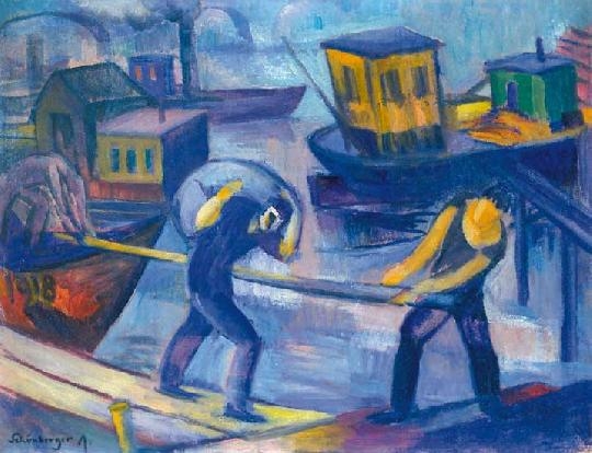 Schönberger Armand (1885-1974) In the port