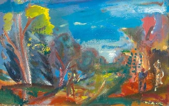 Márffy Ödön (1878-1959) Italian landscape, 1958