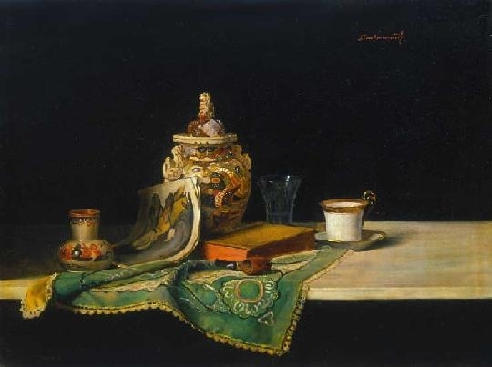 Bachmann Károly (1874-1924) Oriental still life, 1894