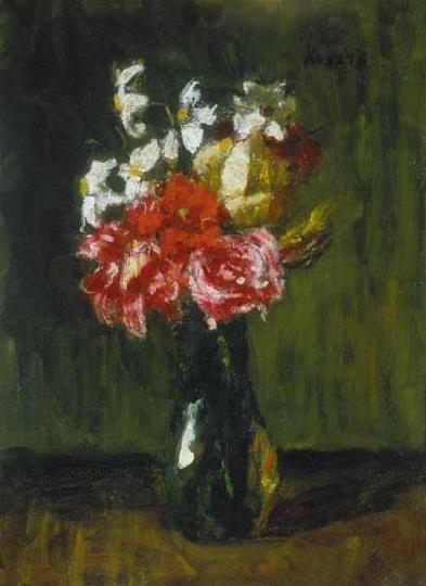 Koszta József (1861-1949) Virágok bokályban, 1920-as évek
