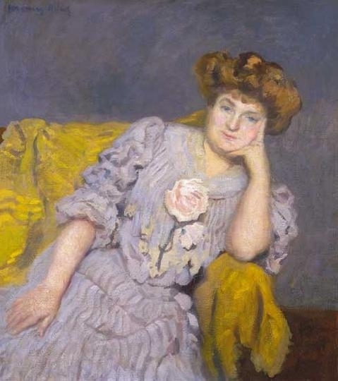 Ferenczy Károly (1862-1917) Portrait of Mrs. Adolf Weiner, 1907