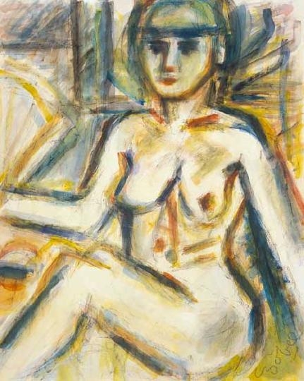 Czóbel Béla (1883-1976) Női akt