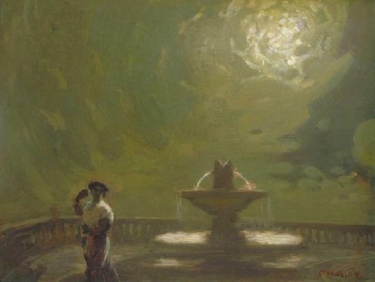 Iványi Grünwald Béla (1867-1940) By moonlight