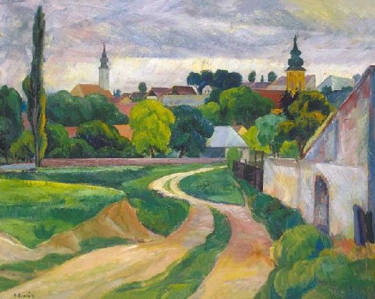 Bánáti Sverák József (1897-1951) Szentendre scene