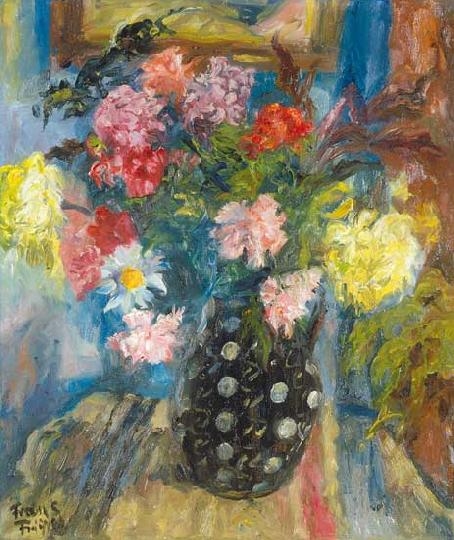 Frank Frigyes (1890-1976) Gillyflower, Chrysanthemum