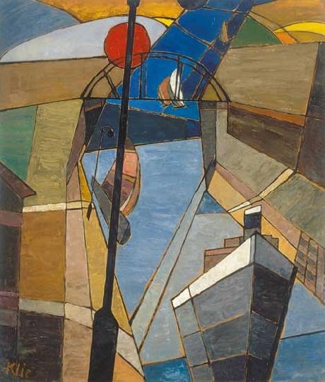 Klie Zoltán (1897-1992) At the sea lock