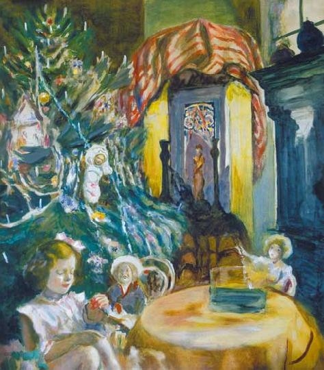 Csók István (1865-1961) Züzü karácsonya