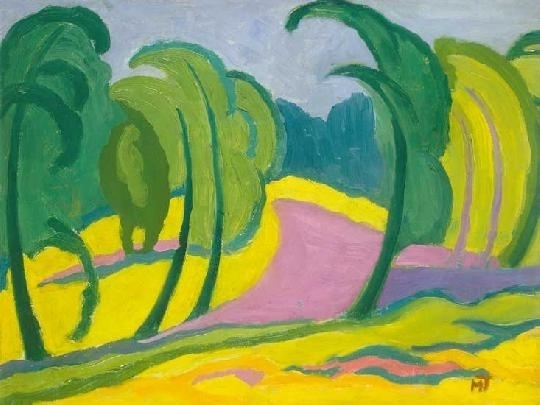 Mattis Teutsch János (1884-1960) Swaying trees, 1918