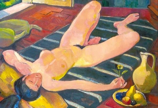 Miklóssy Gábor (1912-1998) Nude with still life