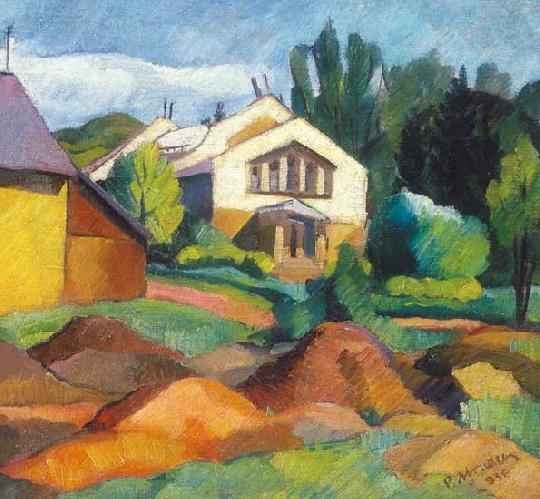 Abrudan, Petre (1907-1979) The artist colony in Nagybánya, 1936