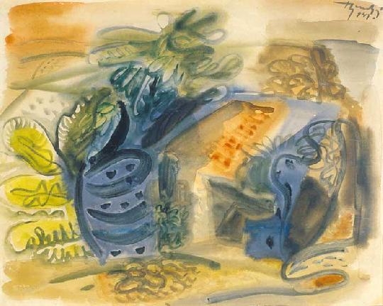 Bene Géza (1900-1960) Landscape composition, 1947