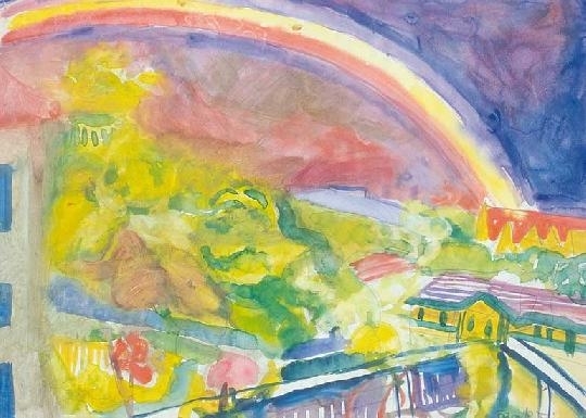Frank Frigyes (1890-1976) Rainbow