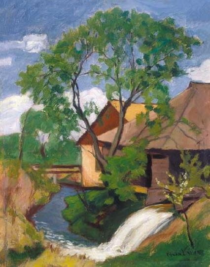 Klein József (1896-1945) Nagybányai malom, 1919