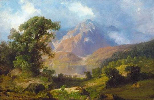 Telepy Károly (1828-1906) Mountain lake, 1887