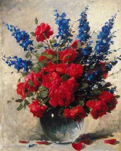 Henczné Deák Adrienne (1890-1956) Nyíló rózsák