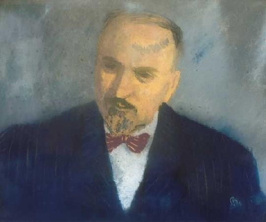 Bernáth Aurél (1895-1982) Man with bow-tie, 1947