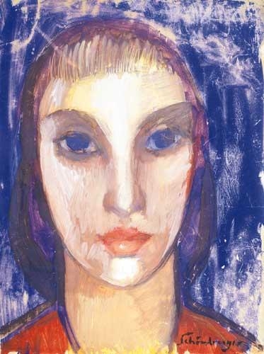 Schönberger Armand (1885-1974) Girl head