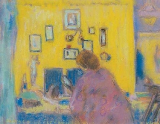 Rippl-Rónai József (1861-1927) In the dressing room of Lili Darvas, 1922