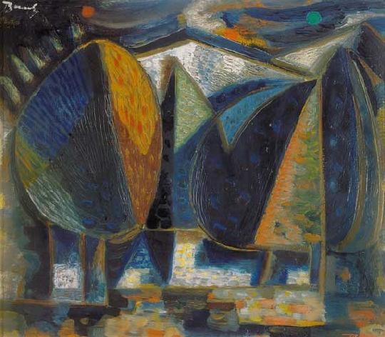 Bene Géza (1900-1960) Colours and forms at night