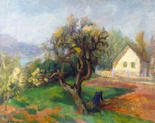 Berény Róbert (1887-1953) Zebegényi kertemben