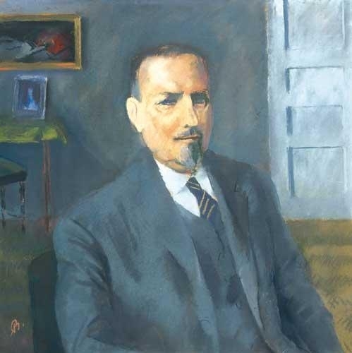 Bernáth Aurél (1895-1982) Man in interior, 1947