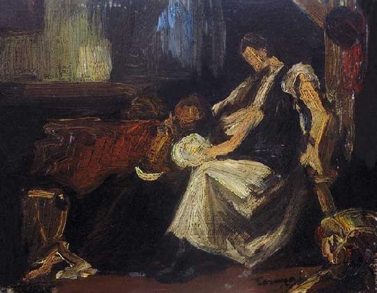 Tornyai János (1869-1936) Scene