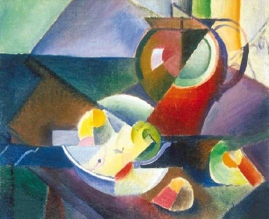 Szobotka Imre (1890-1961) Still life on the table, 1913-14