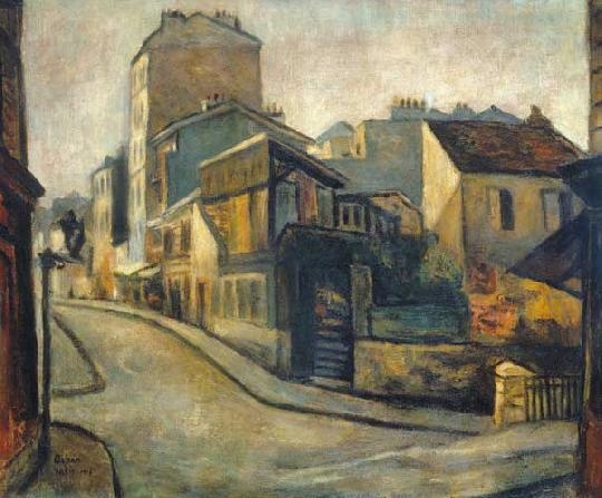 Orbán Dezső (1884-1987) Street scene in Paris, 1910