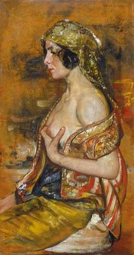 Tornai Gyula (1851-1928) Oriental woman