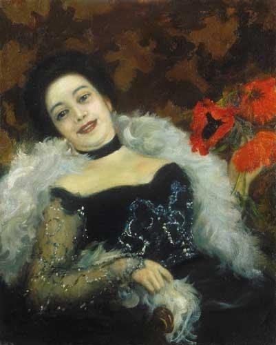 Csók István (1865-1961) Parisian woman, 1902