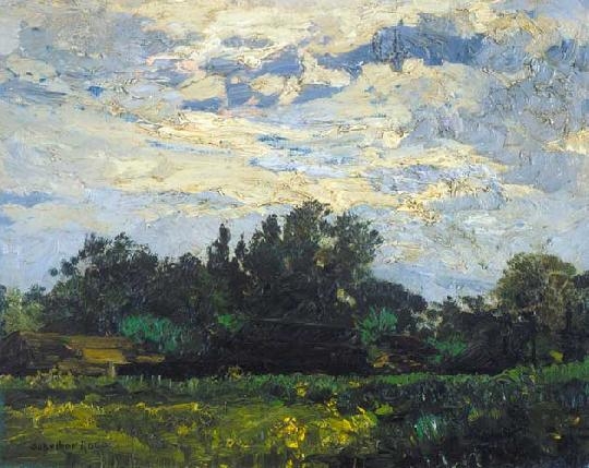 Scheiber Hugó (1873-1950) Swirling clouds