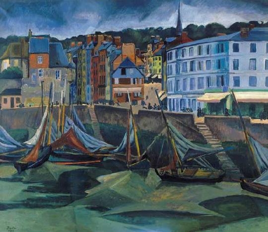 Bató József (1888-1966) Harbour, 1912