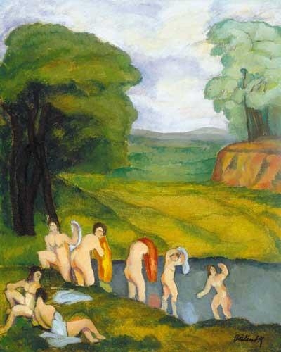 Bálint Rezső (1885-1945) Bathing women