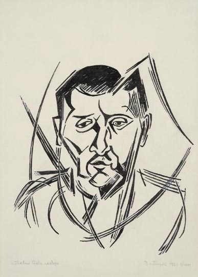Bortnyik Sándor (1893-1976) The portrait of Béla Kõhalmi, 1921