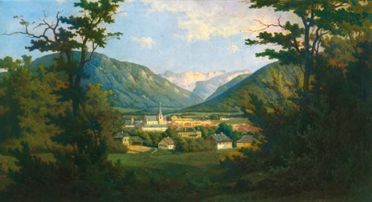 Telepy Károly (1828-1906) Panorama of Ischl, around 1890