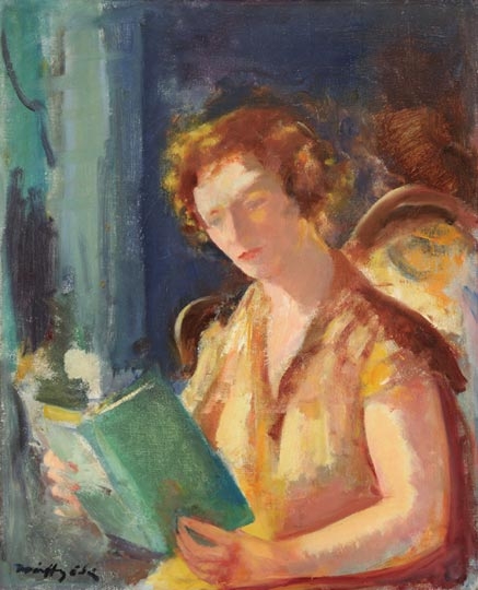 Márffy Ödön (1878-1959) Olvasó nő (Cseszka), 1950 körül