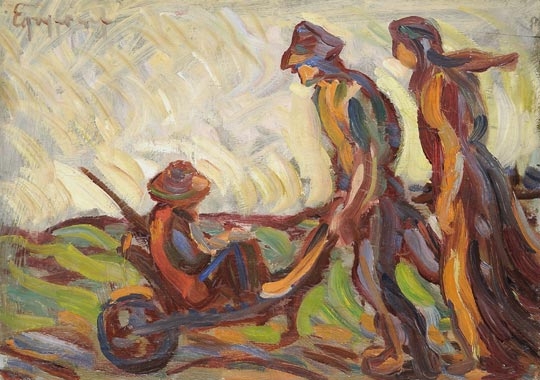 Egry József (1883-1951) Diggers, around 1913