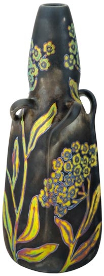 Zsolnay Zsolnay vase with elderflower décor