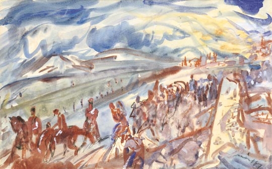 Márffy Ödön (1878-1959) Riders, around 1949