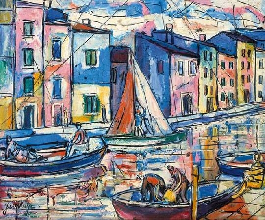 Jankay Tibor (1899-1994) City by the water