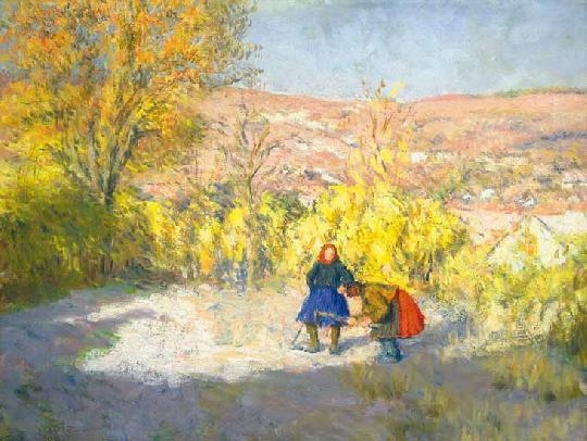 Glatz Oszkár (1872-1958) In the meadow, 1943