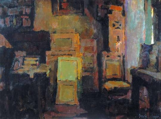 Nagy Oszkár (1883-1965) Atelier scene
