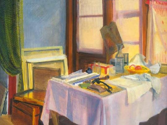 Szobotka Imre (1890-1961) The painter's atelier